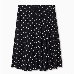 Torrid Midi Challis Button-Front Skirt